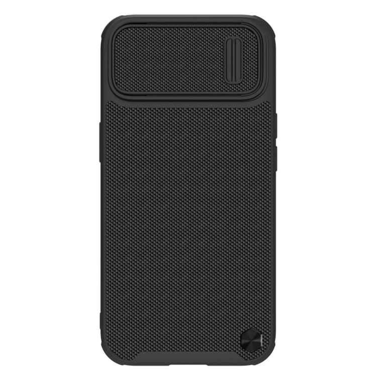 NILLKIN Texture MagSafe Camshield PC + TPU Phone Case for iPhone 14 Plus (Black)