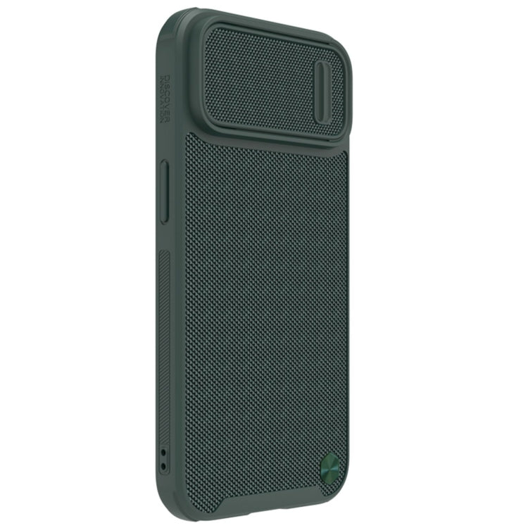 NILLKIN Texture MagSafe Camshield PC + TPU Phone Case for iPhone 14 Plus (Green)