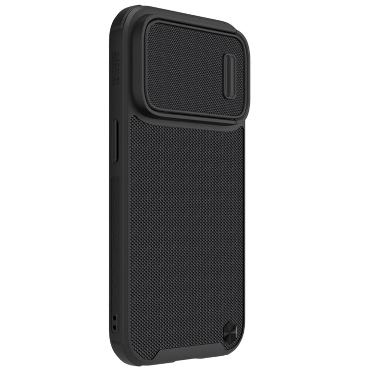 NILLKIN Texture MagSafe Camshield PC + TPU Phone Case for iPhone 14 Pro Max (Black)