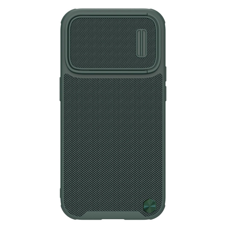 NILLKIN Texture MagSafe Camshield PC + TPU Phone Case for iPhone 14 Pro (Green)