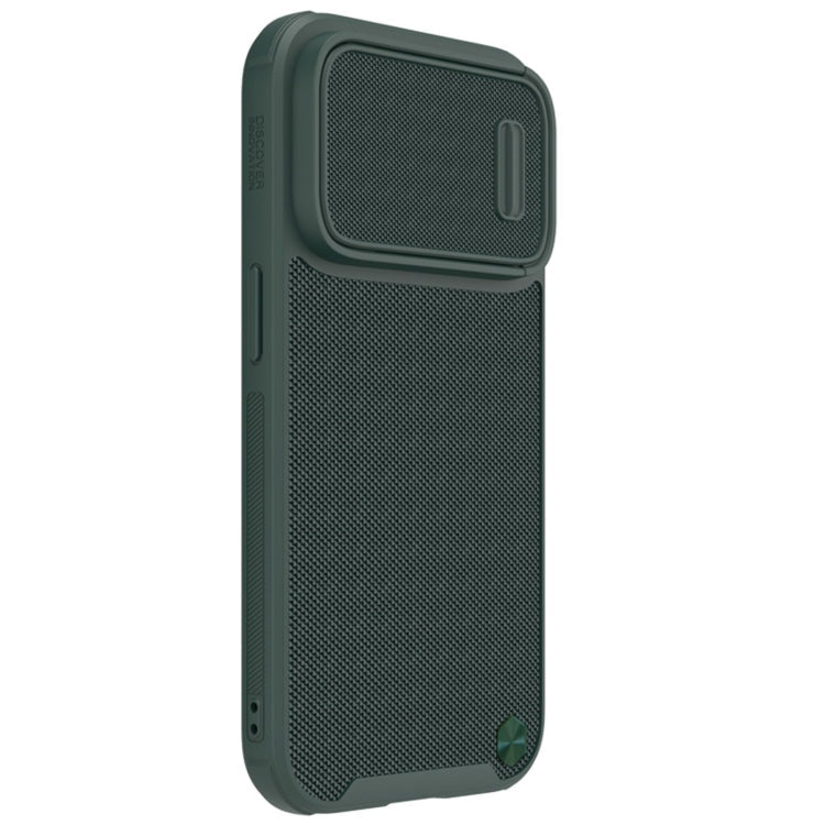 NILLKIN Texture MagSafe Camshield PC + TPU Phone Case for iPhone 14 Pro (Green)