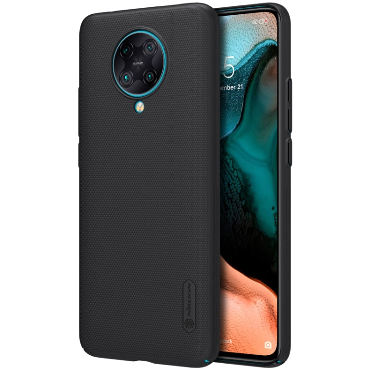 NILLKIN Black Frosted Concave-convex Texture PC Protective Case for Xiaomi Redmi K30 Pro
