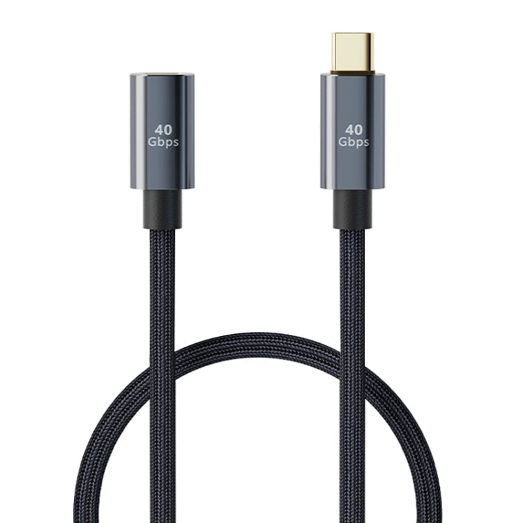 High-Performance USB4.0 40Gbps Type-C Extension Cable, 0.5m Length