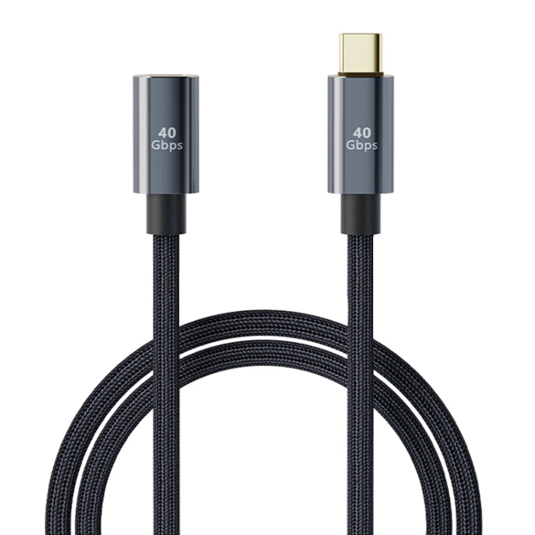 USB4.0 40Gbps Type-C Male to Female Extension Cable, 0.8m Length