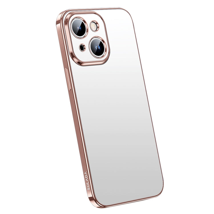 SULADA Pink Electroplating Phone Case for iPhone 14