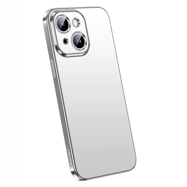 SULADA Silver Electroplated Frosted TPU Case for iPhone 14