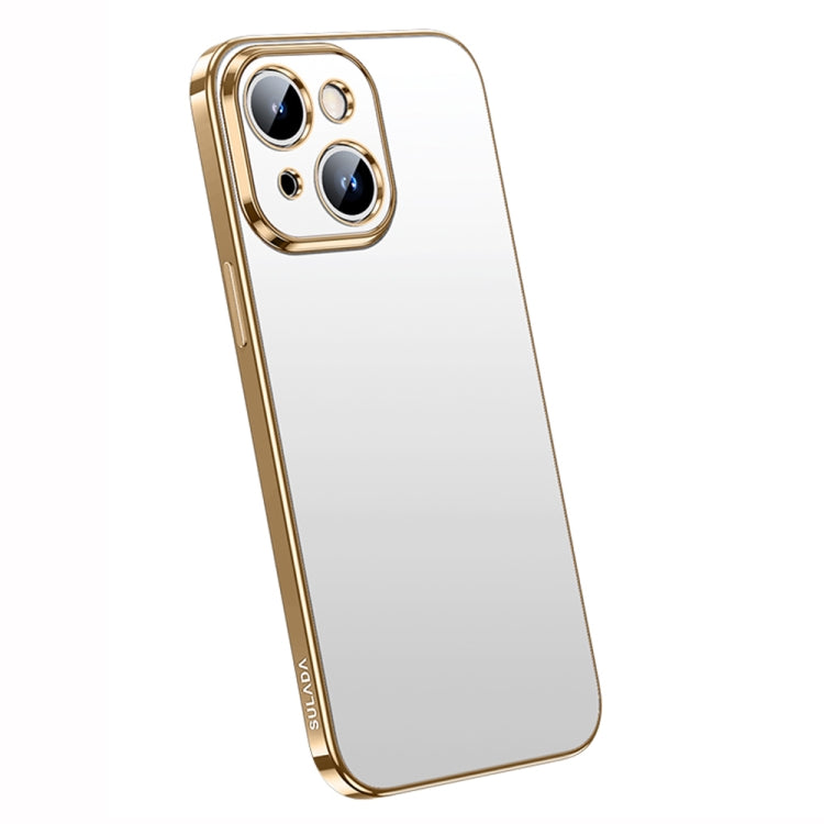 iPhone 14 Plus SULADA Electroplating Frosted All-inclusive TPU Phone Case (Gold)