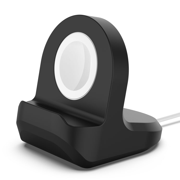 Apple Watch Silicone Charging Stand with Groove Protection (Black)