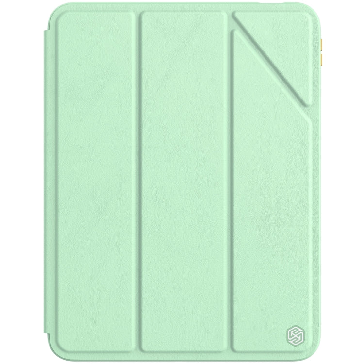 NILLKIN Green Leather Tablet Case for iPad 10th Gen 10.9 2022 with Holder and Smart Cover