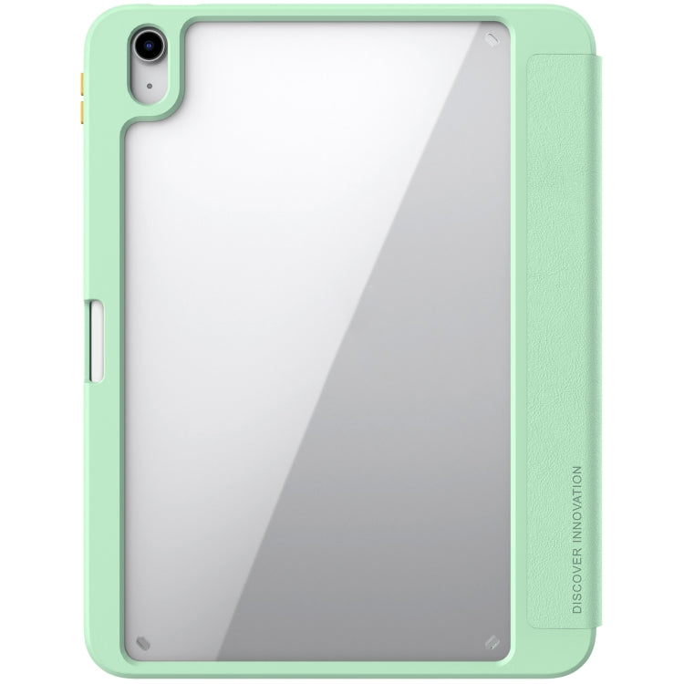 NILLKIN Green Leather Tablet Case for iPad 10th Gen 10.9 2022 with Holder and Smart Cover