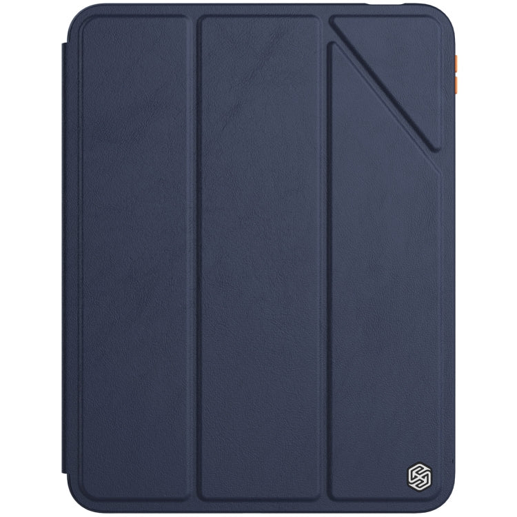 NILLKIN PC + TPU Horizontal Flip Leather Tablet Case with Holder for iPad 10th Gen 10.9 2022 (Blue)
