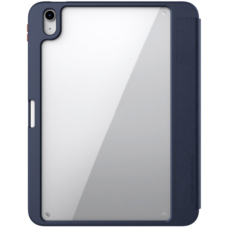 NILLKIN PC + TPU Horizontal Flip Leather Tablet Case with Holder for iPad 10th Gen 10.9 2022 (Blue)