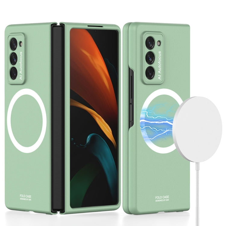 GKK Ultrathin MagSafe Full Coverage Shockproof Phone Case for Samsung Galaxy Z Fold2 5G (Green)