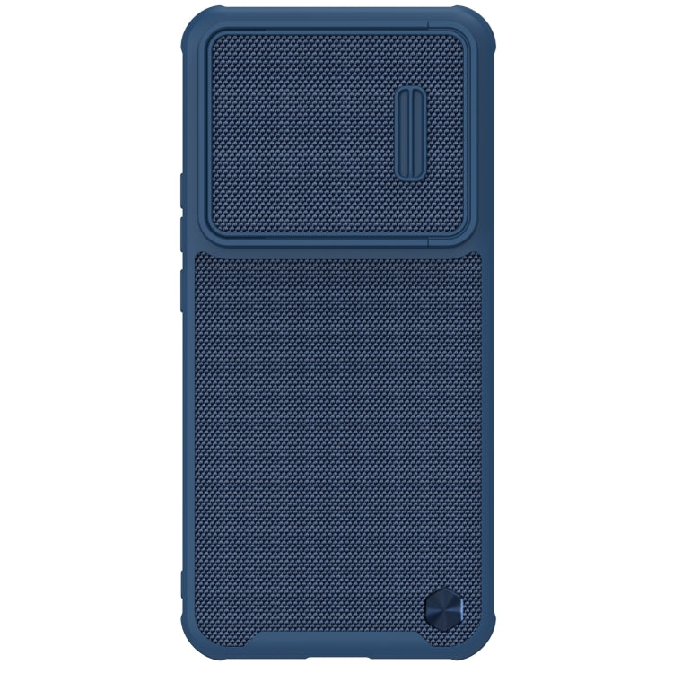 NILLKIN 3D Textured Camshield PC + TPU Phone Case for Xiaomi 12T Pro (Blue)