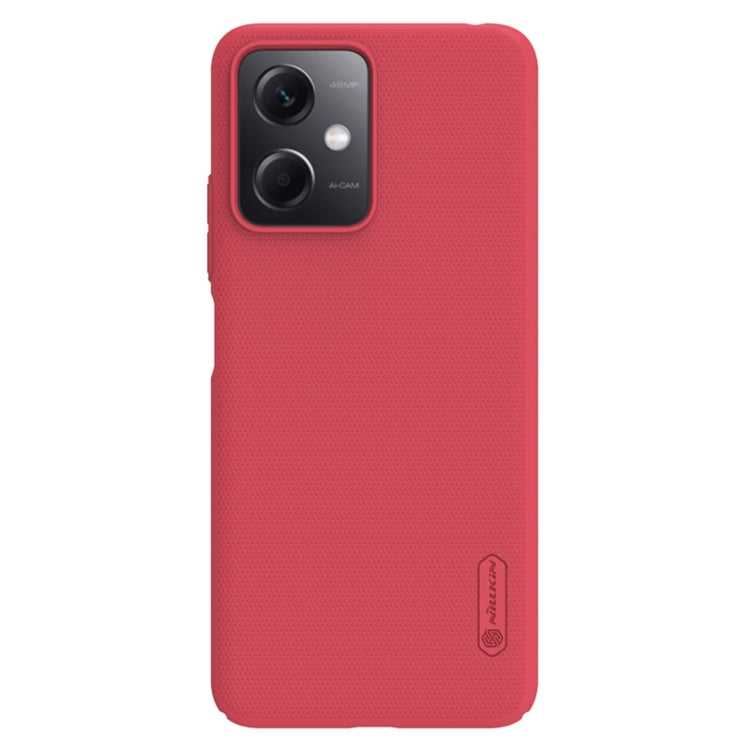 NILLKIN Frosted PC Phone Case for Xiaomi Redmi Note 12 - Red
