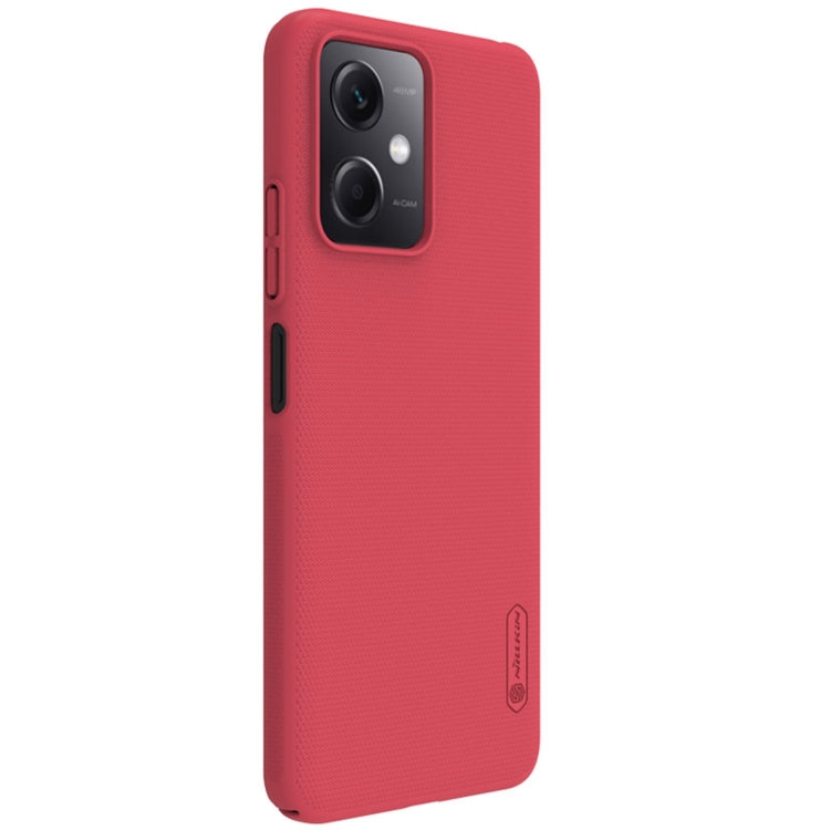 NILLKIN Frosted PC Phone Case for Xiaomi Redmi Note 12 - Red