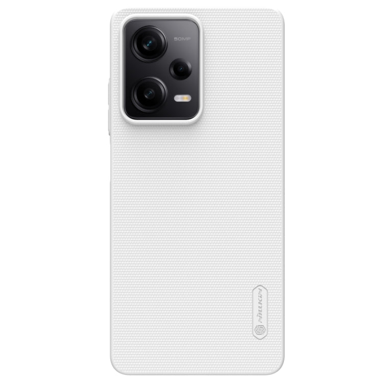 NILLKIN Frosted PC Phone Case for Xiaomi Redmi Note 12 Pro 5G (White)