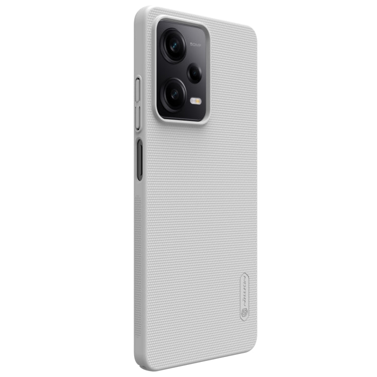 NILLKIN Frosted PC Phone Case for Xiaomi Redmi Note 12 Pro 5G (White)