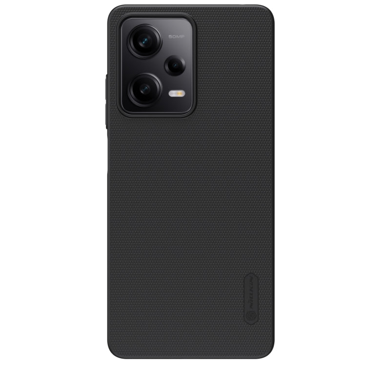 NILLKIN Frosted PC Phone Case for Xiaomi Redmi Note 12 Pro 5G in Black