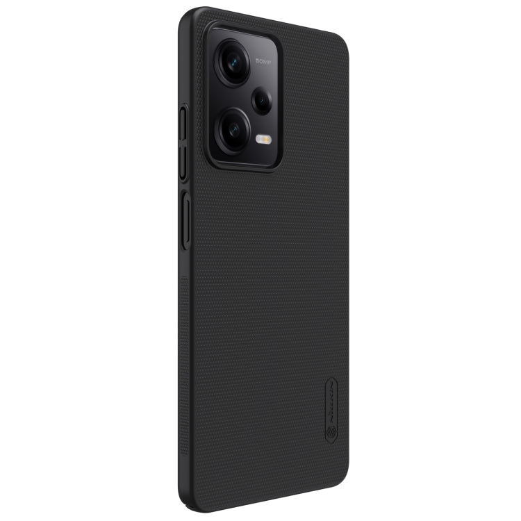 NILLKIN Frosted PC Phone Case for Xiaomi Redmi Note 12 Pro 5G in Black