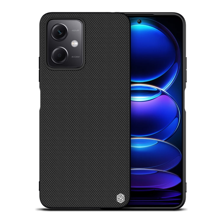 NILLKIN Shockproof TPU + PC Textured Phone Case for Xiaomi Redmi Note 12 - Black