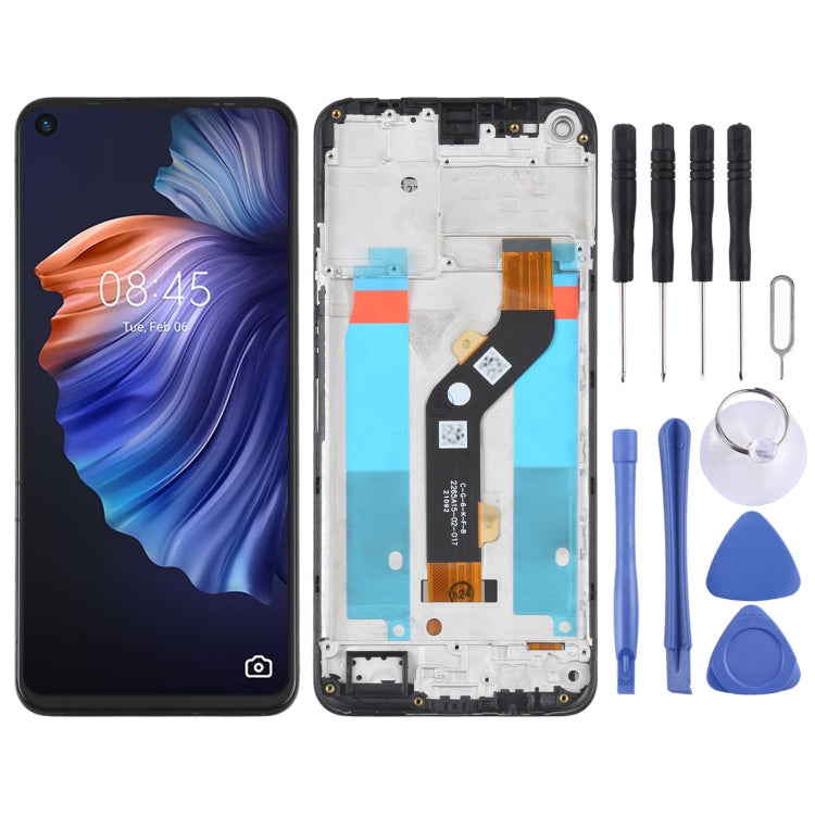 OEM LCD Screen Assembly with Frame for Tencno Camon 17 - Replacement Digitizer with High-Quality Display