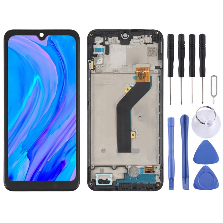 itel S15 OEM LCD Screen and Touch Screen Digitizer Full Assembly with Frame
