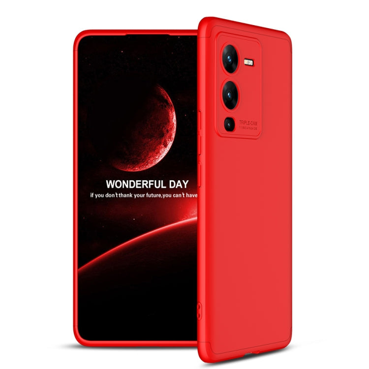 V25 Pro Red 360 Degree Full Coverage Phone Case