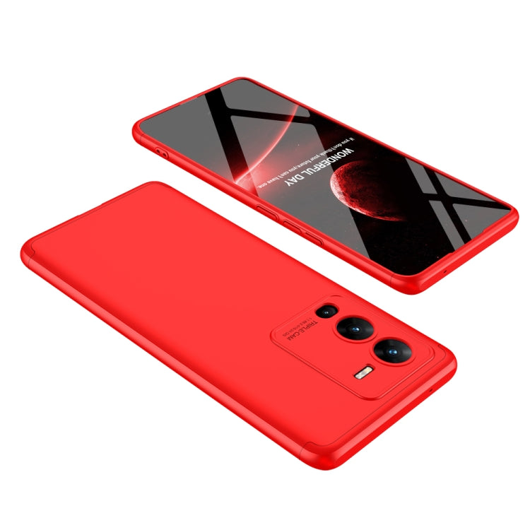 V25 Pro Red 360 Degree Full Coverage Phone Case