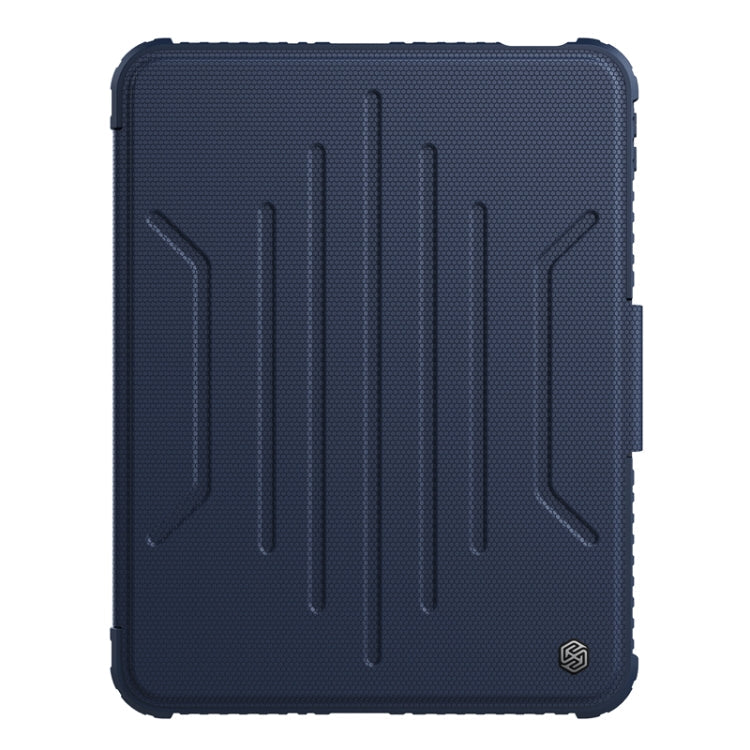 Blue NILLKIN Leather Tablet Case for iPad 10th Gen 10.9 2022 with Pen Slot