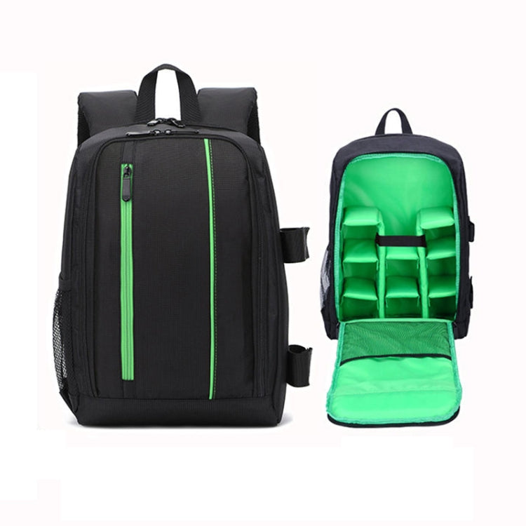 Waterproof Photography Camera Backpack with Laptop Compartment - Green