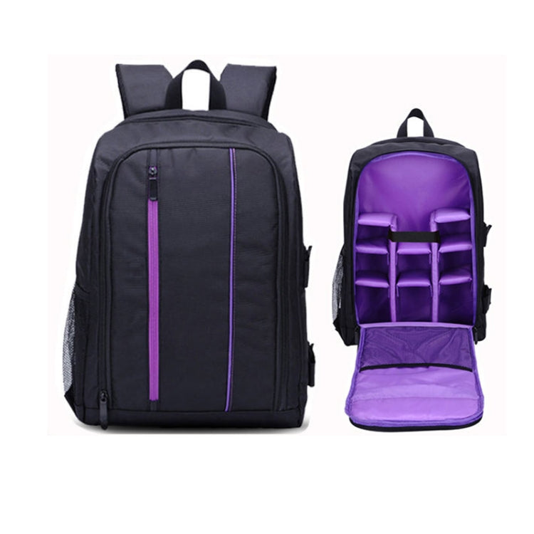 Waterproof Photography Camera Backpack - Purple