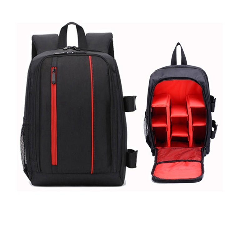 Waterproof Photography Camera Backpack with Tripod Straps and Laptop Compartment (Red, 33.5x25.5x15.5cm)