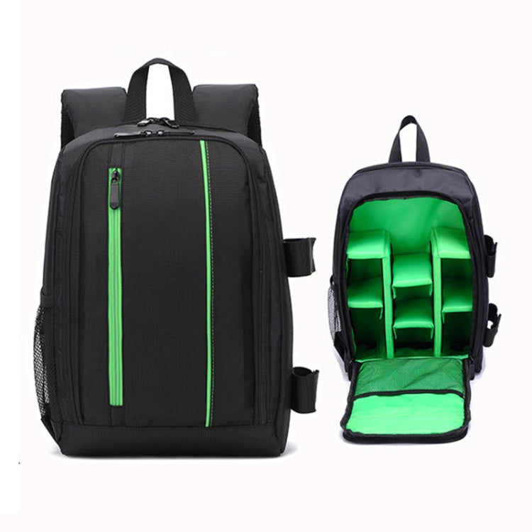 Waterproof Outdoor Camera Backpack with Ergonomic Design and Tripod Straps - Green