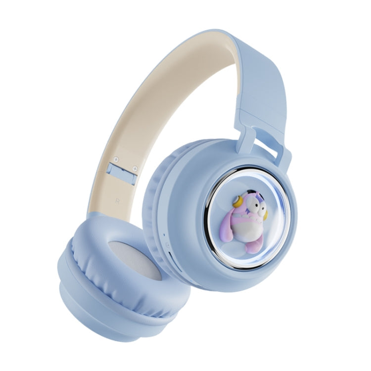 Q1 Monster Kids Over-Ear Bluetooth Headphones (Blue)