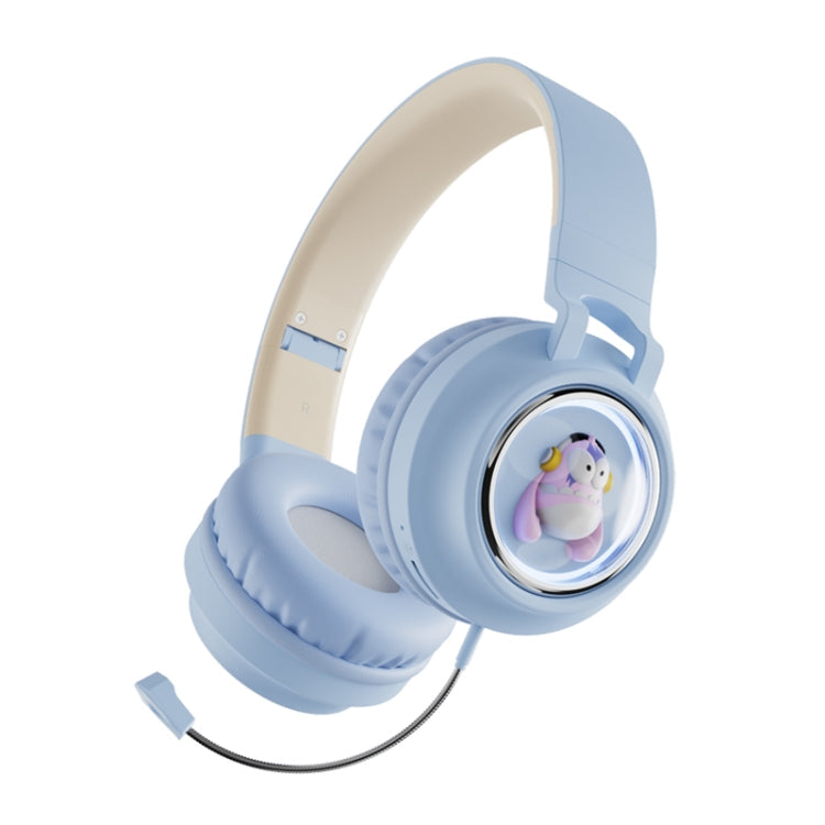 Q1 Monster Kids Over-Ear Bluetooth Headphones (Blue)