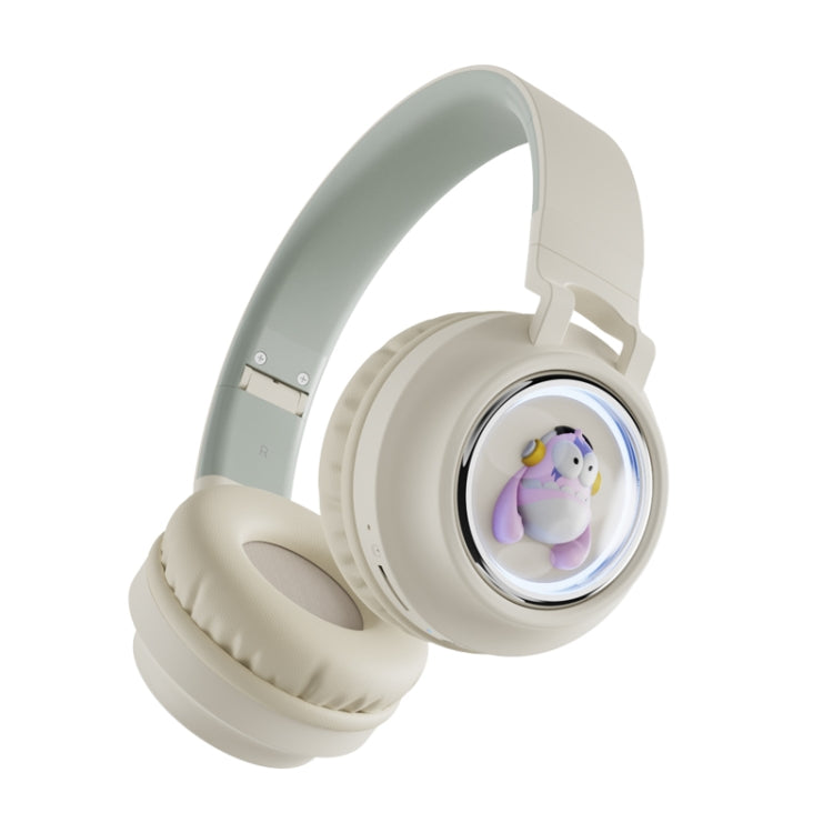 Q1 Monster Kids Over-Ear Bluetooth Headphones - Apricot