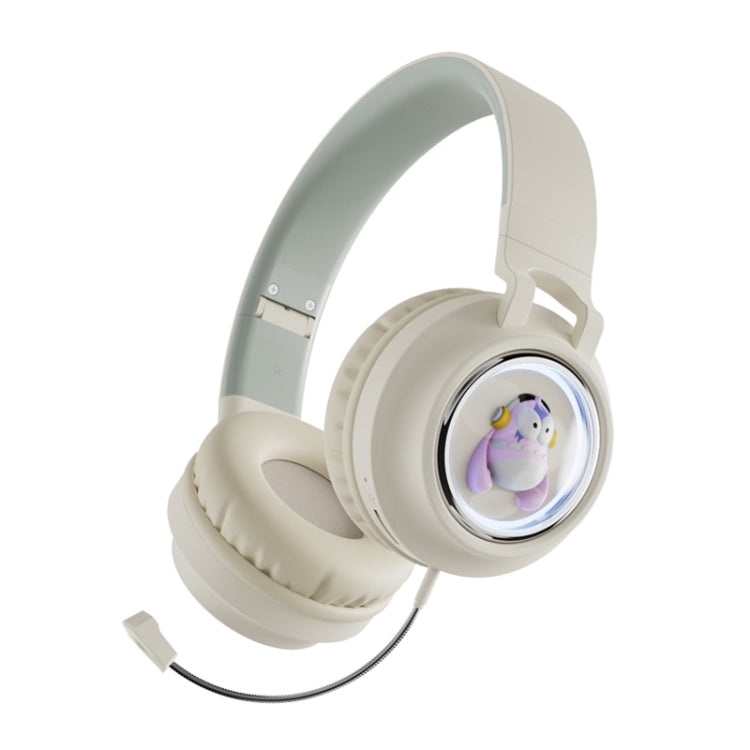 Q1 Monster Kids Over-Ear Bluetooth Headphones - Apricot