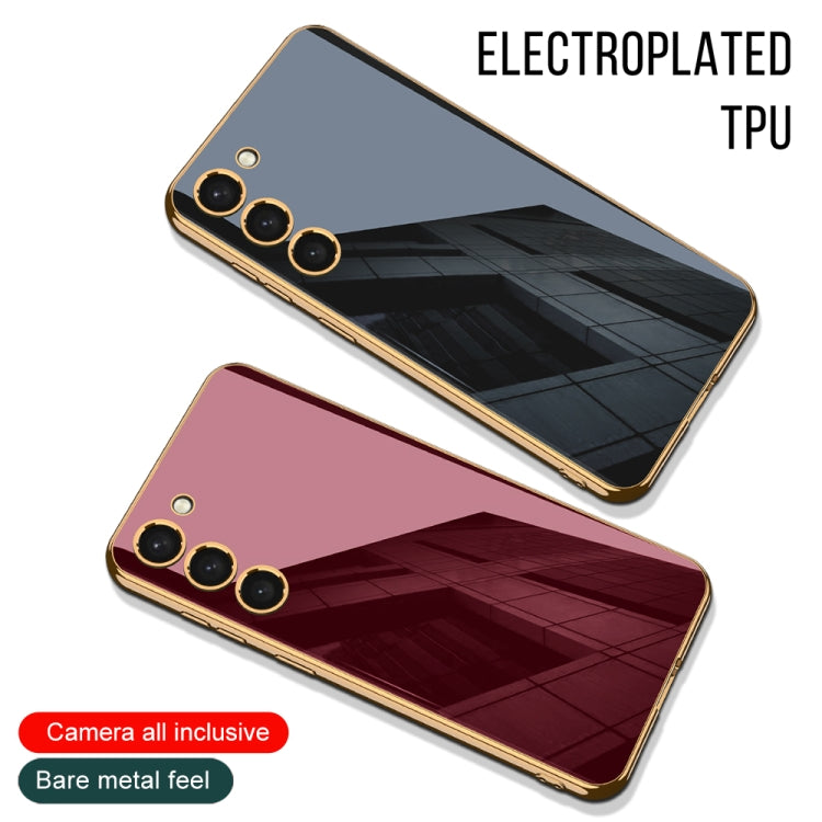 Samsung Galaxy S23 5G GKK Green Electroplating TPU Full Coverage Phone Case