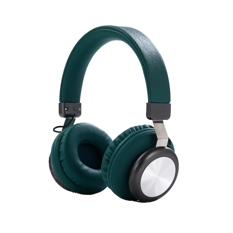 Bluetooth 5.0 HIFI Wireless Stereo Gaming Headset with Microphone (Green)