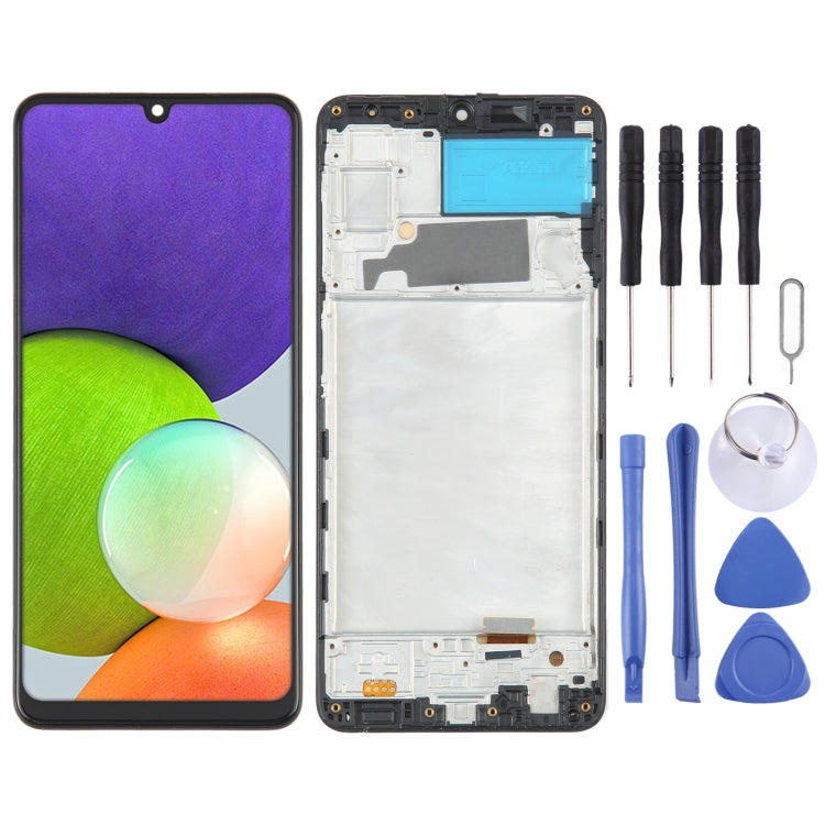 Samsung Galaxy A22 4G SM-A225 OLED LCD Screen Assembly with Frame