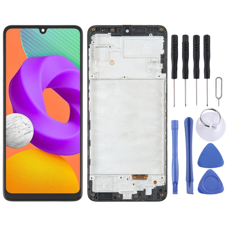 Samsung Galaxy M22 OLED LCD Screen Replacement with Frame and Digitizer Assembly