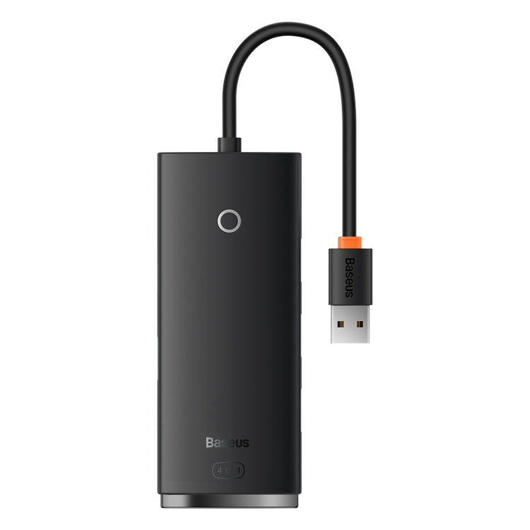 Baseus Lite Series USB 2.0x4 HUB Adapter, 25cm Cable Length (Black)