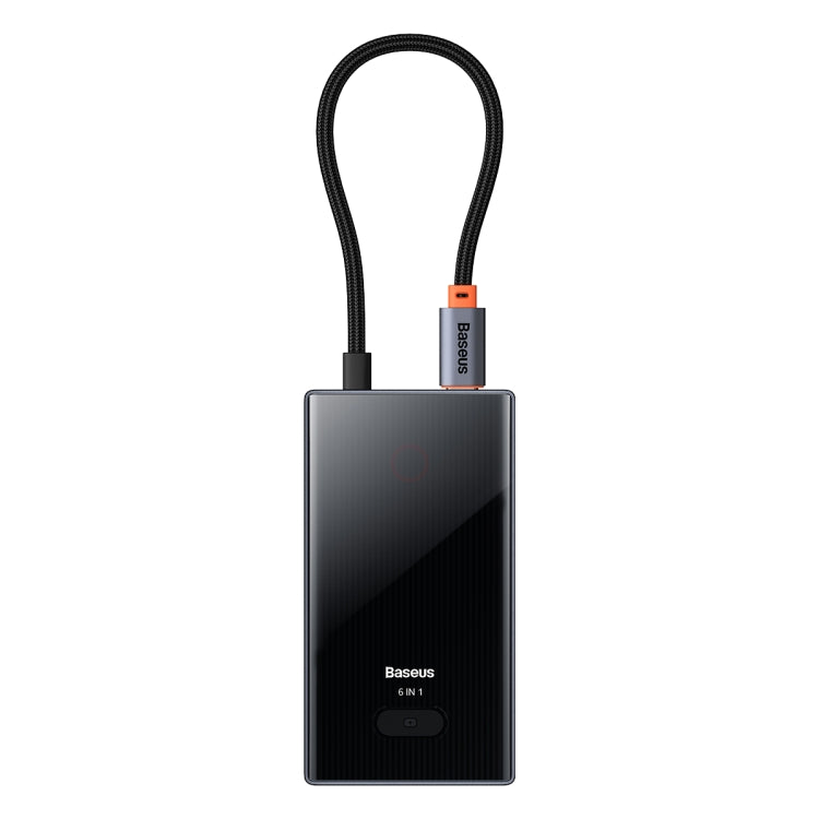 Baseus 6-in-1 USB-C Hub Adapter with HDMI, USB3.0x3, PD, and RJ45 (Space Grey)