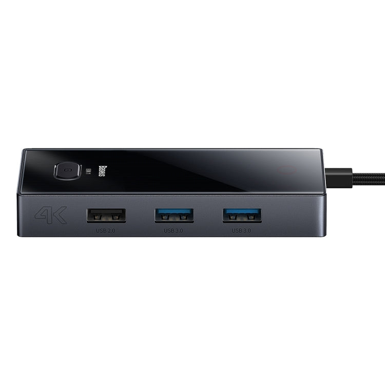 Versatile 8 in 1 USB-C Hub Adapter by Baseus in Space Grey