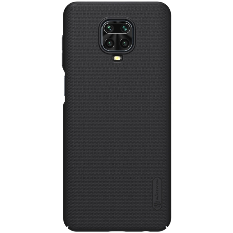 NILLKIN Frosted Concave-convex Texture PC Protective Case for Xiaomi Redmi Note 9 Pro (Black)