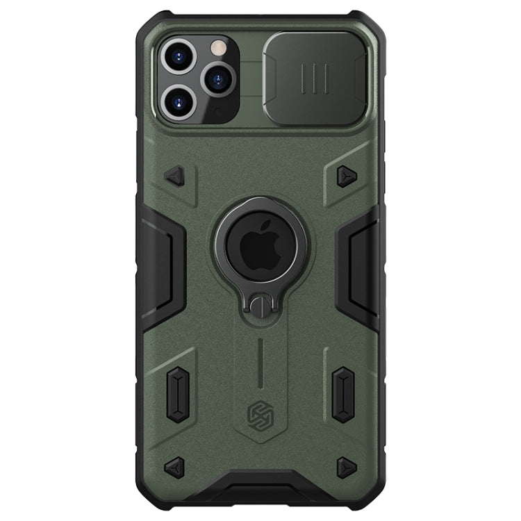 Green NILLKIN Shockproof CamShield Armor Protective Case with Invisible Ring Holder for iPhone 11 Pro Max