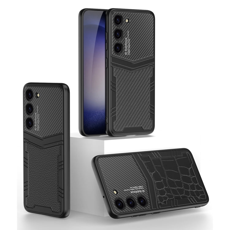 Samsung Galaxy S23 Ultra 5G GKK TPU + PU Full Coverage Phone Case with Pen