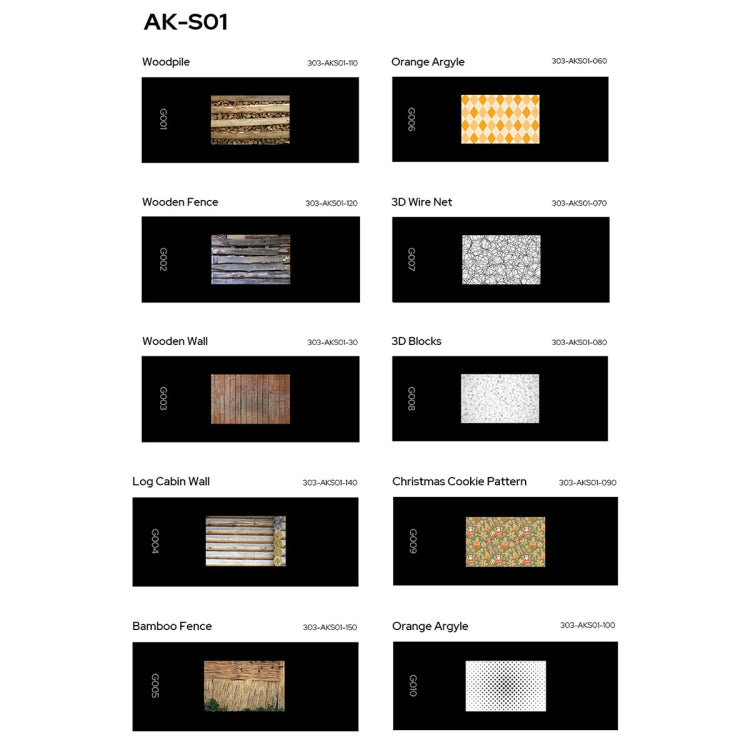 Godox AK-S01 10 in 1 Transparencies Collection Slide Set for Artistic Photography