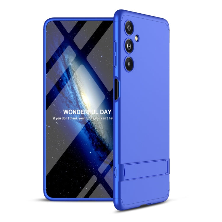 Blue Three-Stage Splicing PC Phone Case for Samsung Galaxy F54 GKK